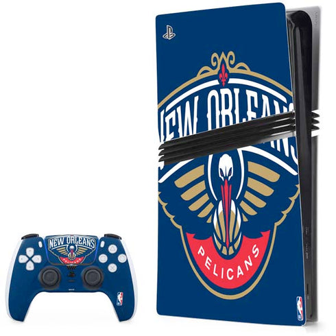 NBA New Orleans Pelicans Large Logo PS5 Pro Bundle Skin