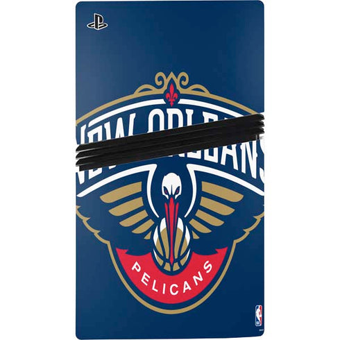 NBA New Orleans Pelicans Large Logo PS5 Pro Disk Console Skin