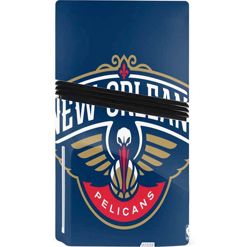 NBA New Orleans Pelicans Large Logo PS5 Pro Disk Console Skin
