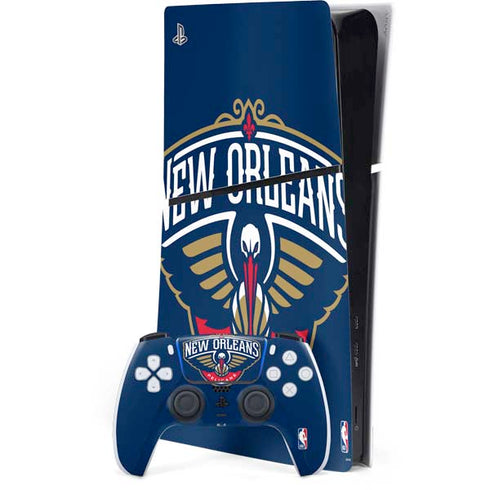 NBA New Orleans Pelicans Large Logo PlayStation PS5 Skins