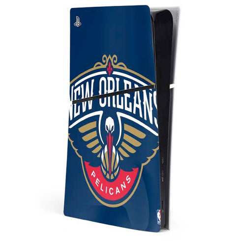 NBA New Orleans Pelicans Large Logo PS5 Slim Digital Edition Console Skin