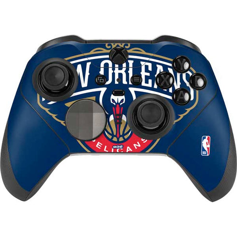 NBA New Orleans Pelicans Large Logo Xbox Elite Wireless Controller Series 2 Skin