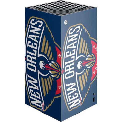 NBA New Orleans Pelicans Large Logo XBox Series X Digital Edition Console Skin