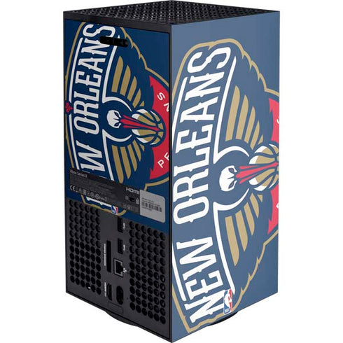 NBA New Orleans Pelicans Large Logo XBox Series X Digital Edition Console Skin