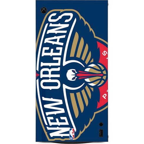 NBA New Orleans Pelicans Large Logo XBox Series X Digital Edition Console Skin