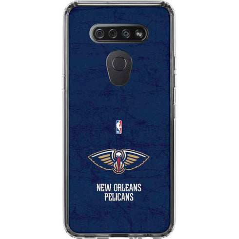NBA New Orleans Pelicans Distressed LG K51/Q51 Clear Case