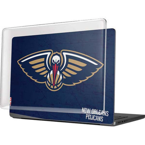 NBA New Orleans Pelicans Distressed MacBook Pro 14in (2021-24) Case plus Skin