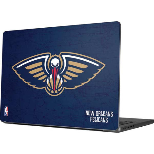 NBA New Orleans Pelicans Distressed MacBook Pro 14in (2021-24) Skin