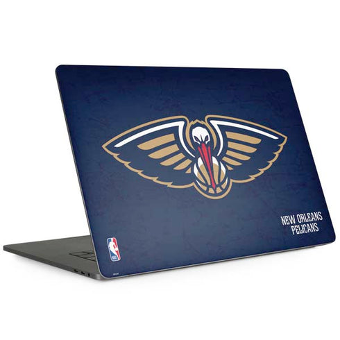 NBA New Orleans Pelicans Distressed MacBook Skins