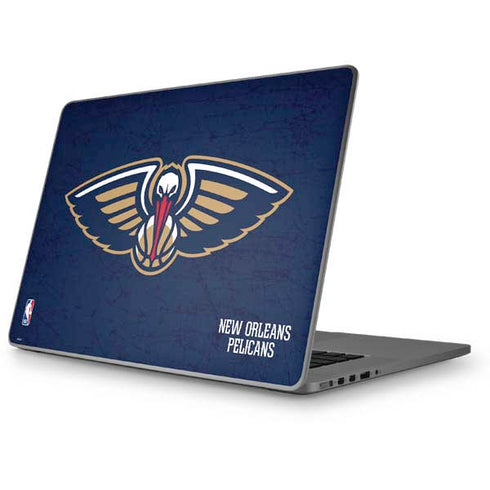 NBA New Orleans Pelicans Distressed Apple MacBook Pro 17-inch Skin