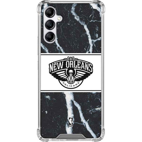 NBA New Orleans Pelicans Marble Gabb Phone 4 Clear Case