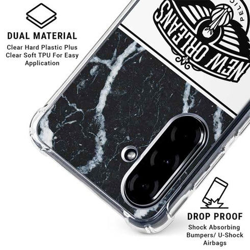 NBA New Orleans Pelicans Marble Galaxy A36 5G Clear Case