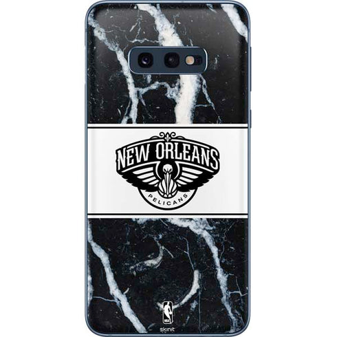 NBA New Orleans Pelicans Marble Galaxy S10e Skin