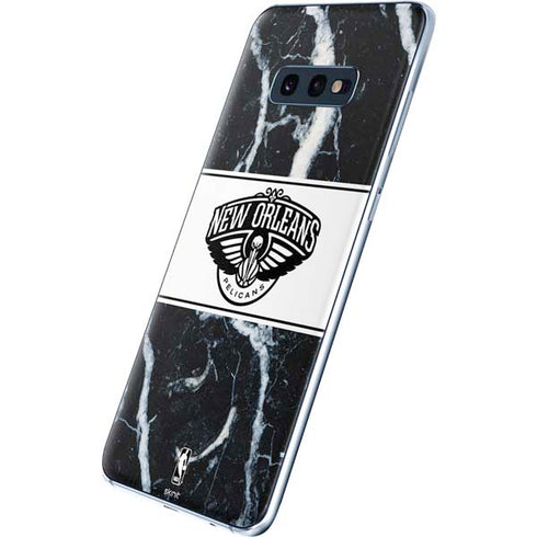 NBA New Orleans Pelicans Marble Galaxy S10e Skin