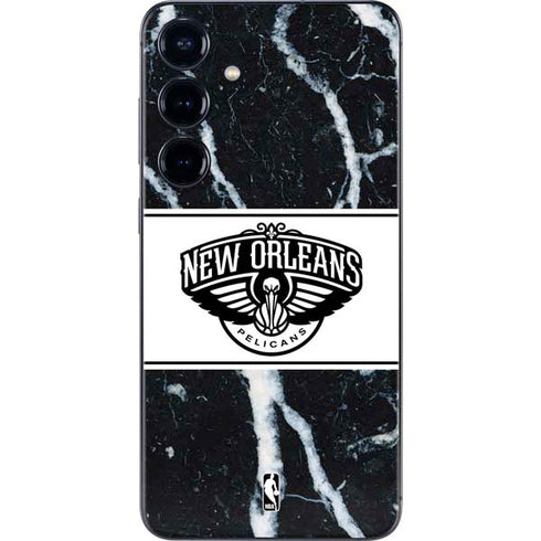 NBA New Orleans Pelicans Marble Galaxy S24 Skin