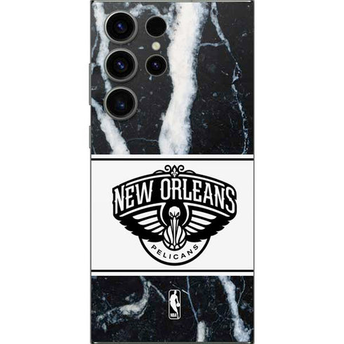 NBA New Orleans Pelicans Marble Galaxy S24 Ultra Skin