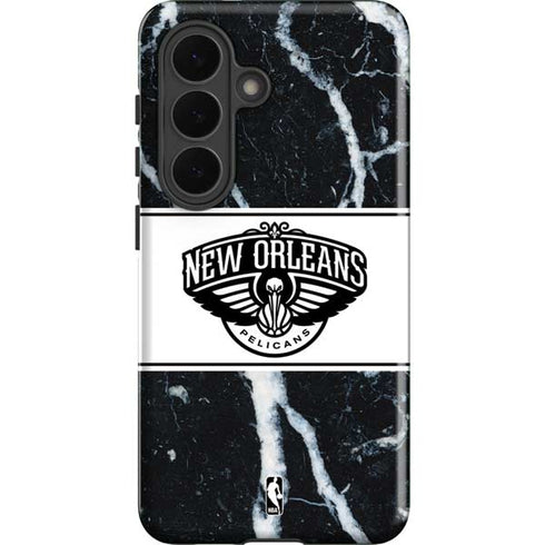NBA New Orleans Pelicans Marble Galaxy S26 Plus Impact Case