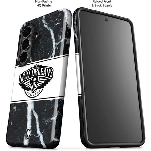 NBA New Orleans Pelicans Marble Galaxy S26 Plus Impact Case