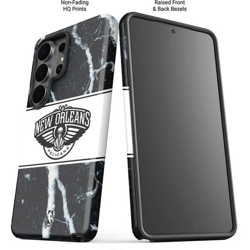 NBA New Orleans Pelicans Marble Galaxy S26 Ultra Impact Case
