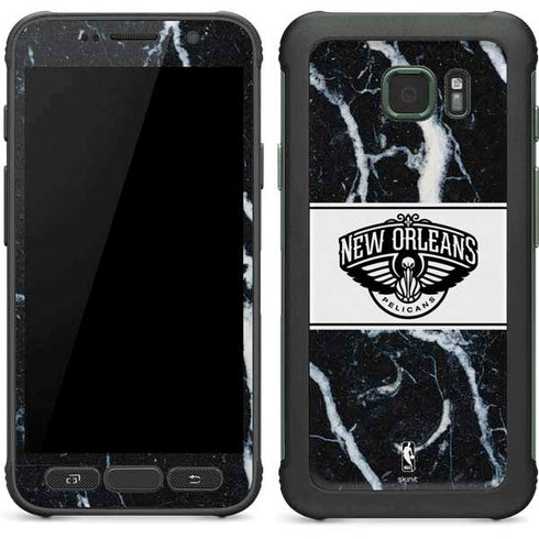 NBA New Orleans Pelicans Marble Galaxy S7 Active Skin