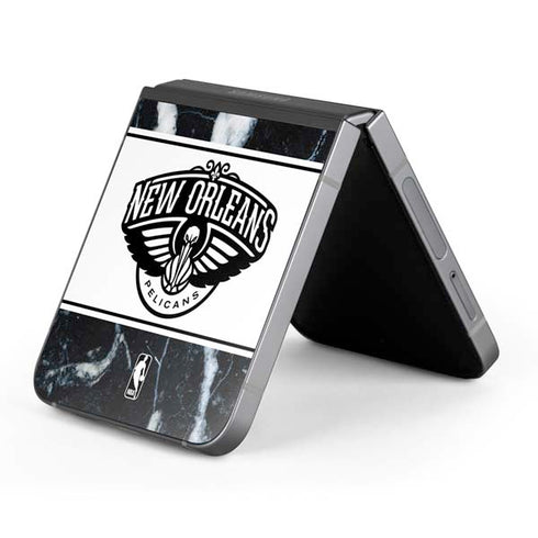 NBA New Orleans Pelicans Marble Galaxy Z Flip6 Skin