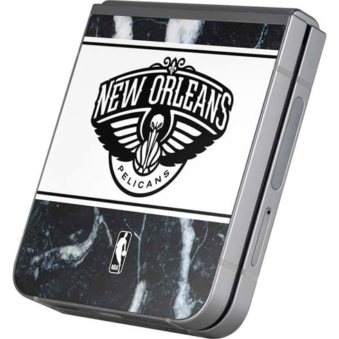 NBA New Orleans Pelicans Marble Galaxy Z Flip6 Skin
