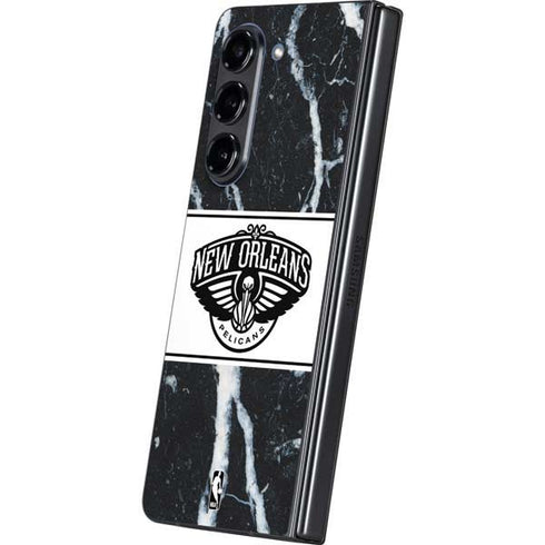 NBA New Orleans Pelicans Marble Galaxy Z Fold5 5G Skin