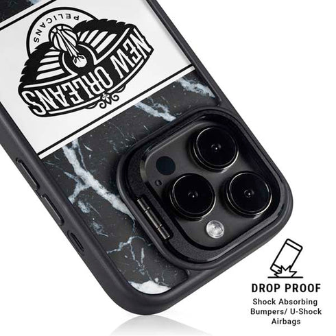 NBA New Orleans Pelicans Marble iPhone 13 Pro Max Kickstand Case