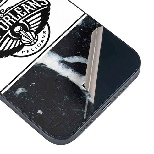 NBA New Orleans Pelicans Marble iPhone 15 Skin