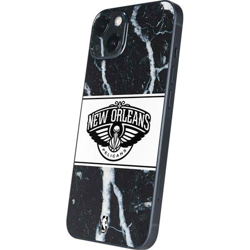 NBA New Orleans Pelicans Marble iPhone 15 Skin