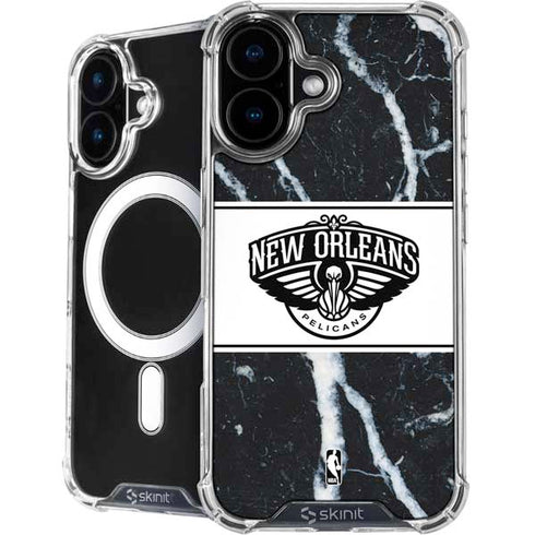 NBA New Orleans Pelicans Marble iPhone 16 Plus MagSafe Case