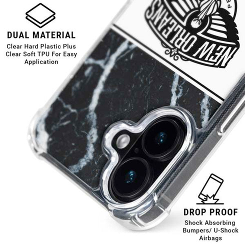 NBA New Orleans Pelicans Marble iPhone 16 Plus MagSafe Case
