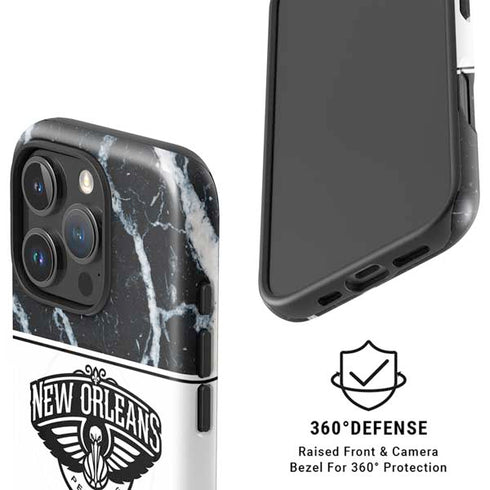 NBA New Orleans Pelicans Marble iPhone 16 Pro Magsafe Impact Case