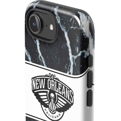 NBA New Orleans Pelicans Marble iPhone 16e Impact Case