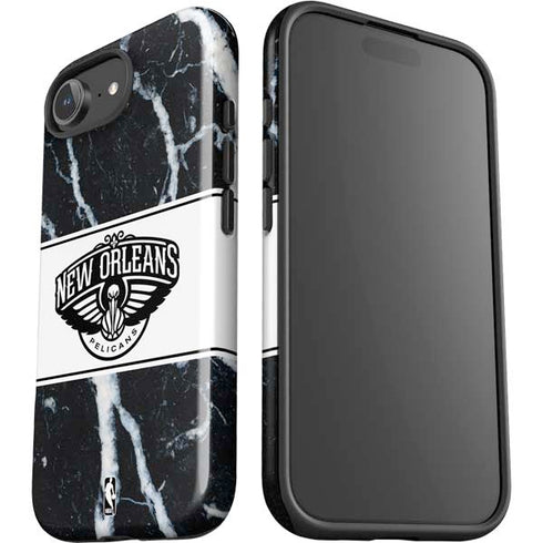 NBA New Orleans Pelicans Marble iPhone 16e Impact Case