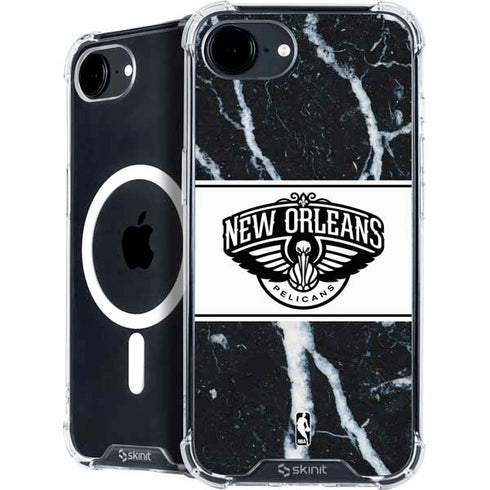 NBA New Orleans Pelicans Marble iPhone 16e MagSafe Case