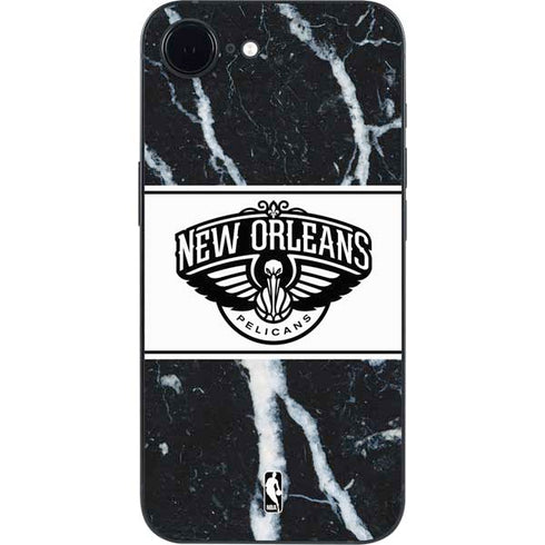 NBA New Orleans Pelicans Marble iPhone 16e Skin