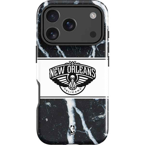 NBA New Orleans Pelicans Marble iPhone 18 Pro Max Impact Case