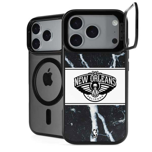 NBA New Orleans Pelicans Marble iPhone 18 Pro Max Kickstand Case