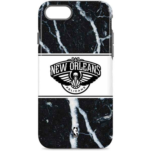 NBA New Orleans Pelicans Marble iPhone Cases