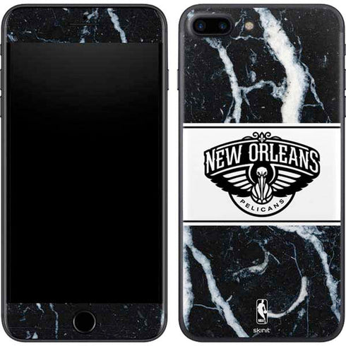 NBA New Orleans Pelicans Marble iPhone 8 Plus Skin