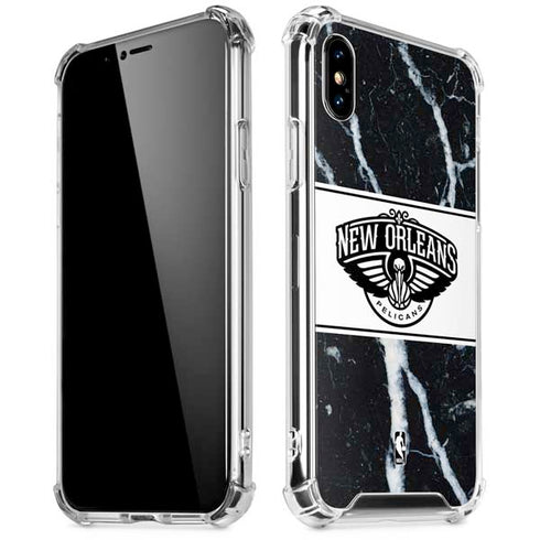 NBA New Orleans Pelicans Marble iPhone X/XS Clear Case