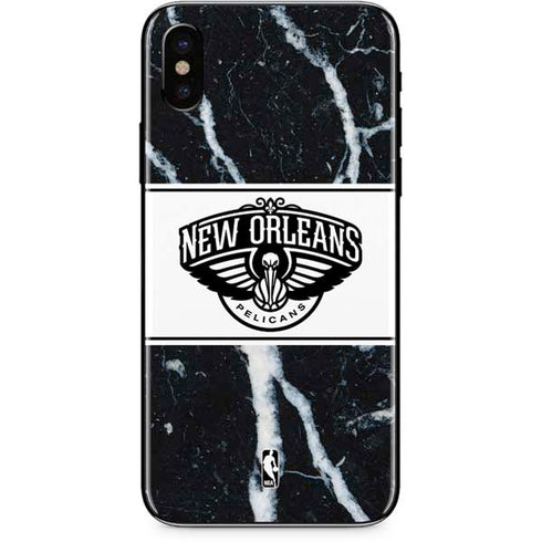 NBA New Orleans Pelicans Marble iPhone XS Max Skin