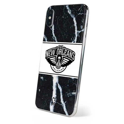 NBA New Orleans Pelicans Marble iPhone XS Max Skin