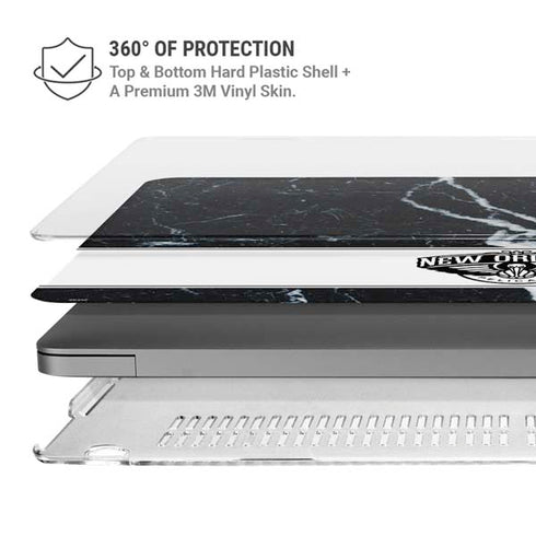 NBA New Orleans Pelicans Marble MacBook Pro 14in (2021-24) Case plus Skin