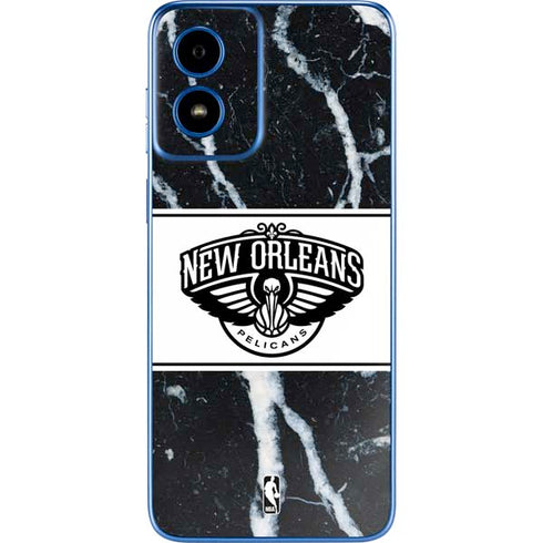 NBA New Orleans Pelicans Marble Moto G Play 4G (2024) Skin