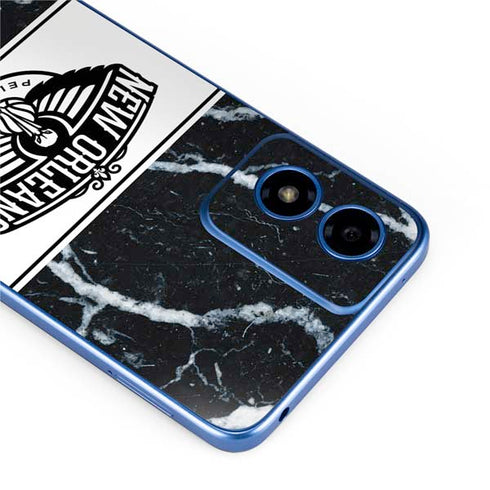 NBA New Orleans Pelicans Marble Moto G Play 4G (2024) Skin