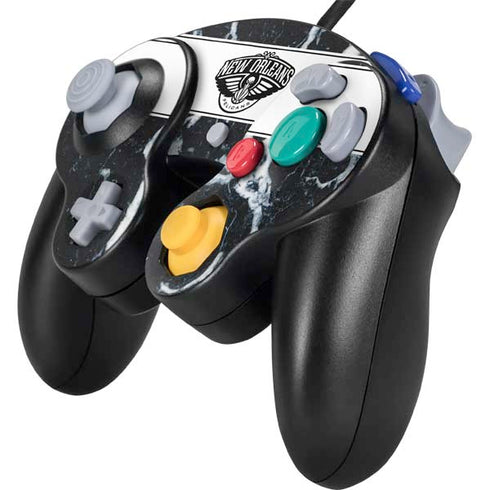 NBA New Orleans Pelicans Marble Nintendo GameCube Controller Skin