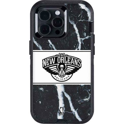 NBA New Orleans Pelicans Marble Otterbox Defender iPhone Skin