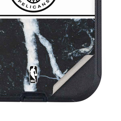 NBA New Orleans Pelicans Marble Otterbox Defender iPhone Skin